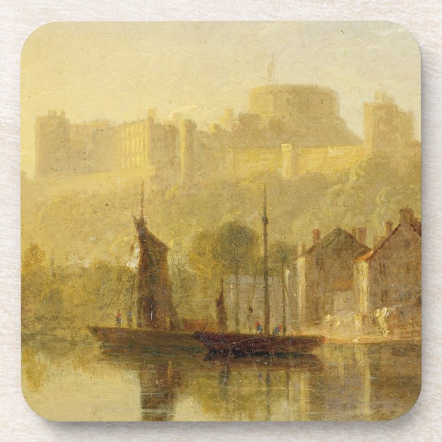 Dessous-de-verre Château de Windsor de la Tamise (huile sur le (Devant)