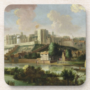 Dessous-de-verre Château de Windsor vu de la Tamise, c.1700 (huile