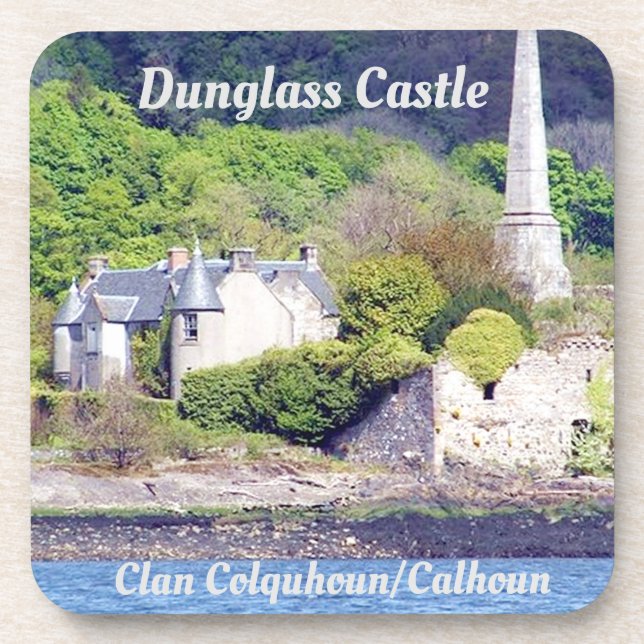 Dessous-de-verre Château Dunglass - Clan Colquhoun/Calhoun (Devant)
