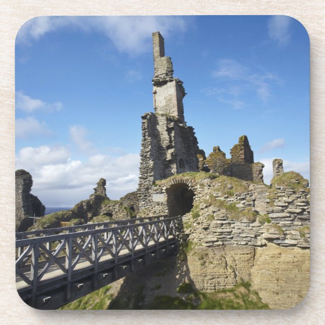Dessous-de-verre Château Sinclair Girnigoe, Wick, Caithness, (Devant)