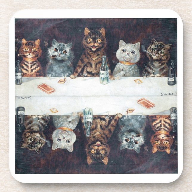 Dessous-de-verre chats de Louis Wain  (Devant)