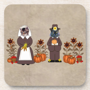 Dessous-de-verre Chats de thanksgiving