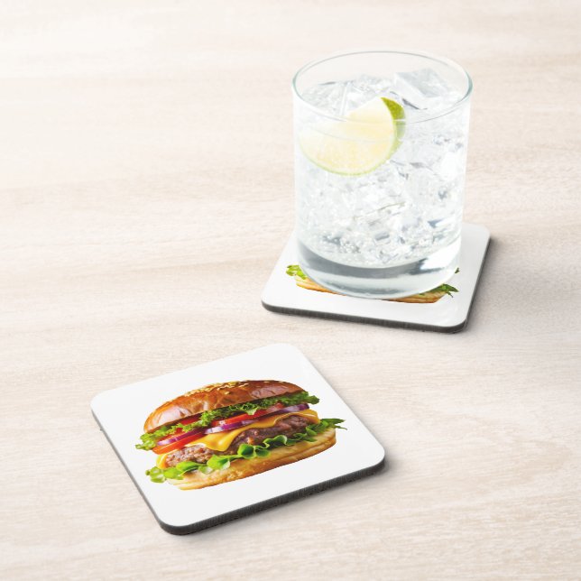 Dessous-de-verre ChaussureHabille hamburger empilé thic (Côté Droit)
