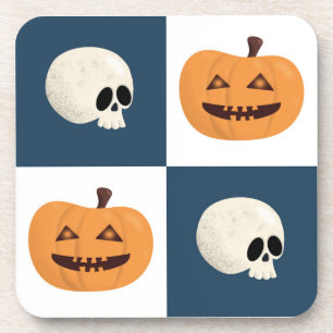 Dessous-de-verre Checks de Skulls et Pumkins
