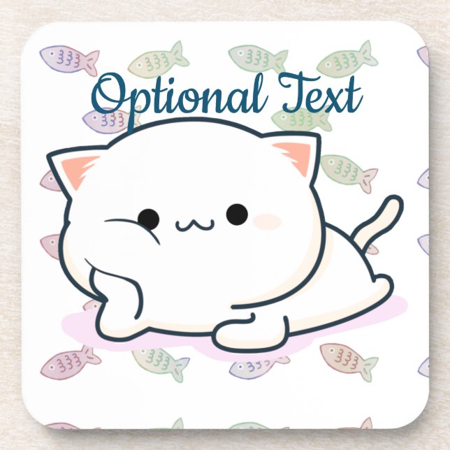 Dessous-de-verre Cheeky Kawaii Style Kitten (Devant)