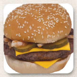 Dessous-de-verre Cheeseburger Sur Le Sesame Seed Bun