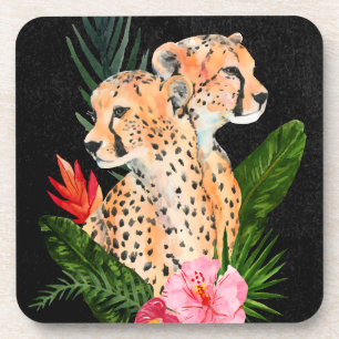 Dessous-de-verre Cheetah Bouquet
