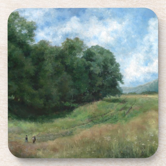Dessous-de-verre Chemin Paysager – Conception de Paysage Rétro (Devant)