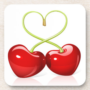 Dessous-de-verre Cherry Heart