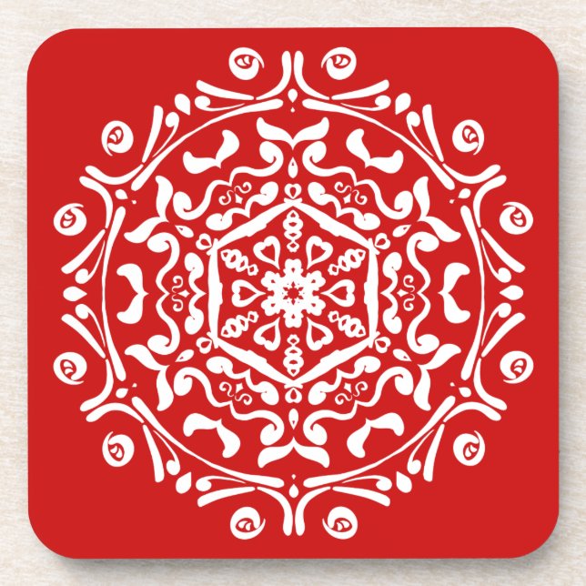 Dessous-de-verre Cherry Mandala (Devant)