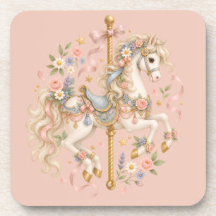Dessous-de-verre Cheval de carrousel mignon art vintage