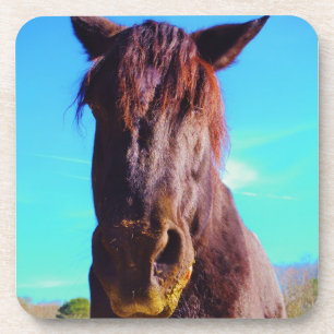 Dessous-de-verre Cheval pourpre avec Bouche verte