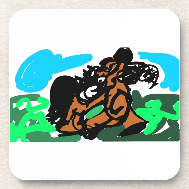 Dessous-de-verre Cheval sauvage  (Devant)