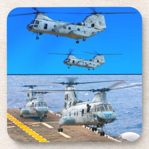 DESSOUS-DE-VERRE CHEVALIER DE MER CH-46E