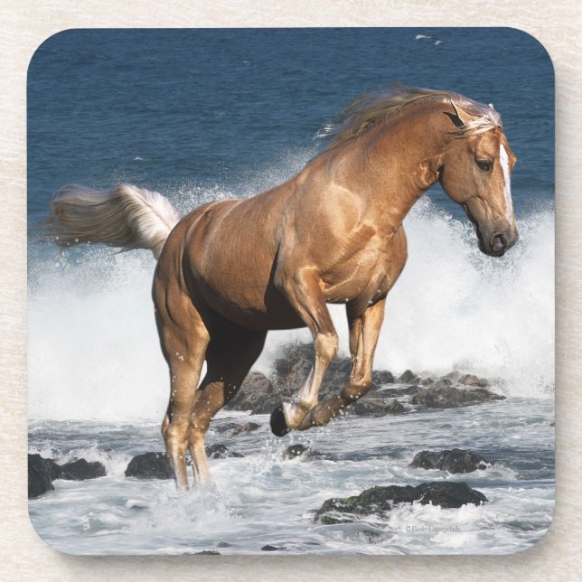 Dessous-de-verre Chevaux d'imaginaire : Éclaboussure d'été (Devant)