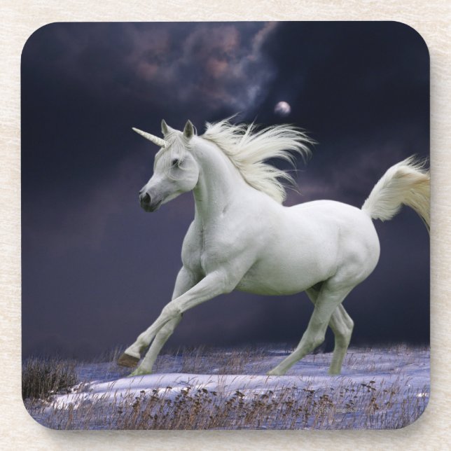 Dessous-de-verre Chevaux d'imaginaire : Licorne (Devant)