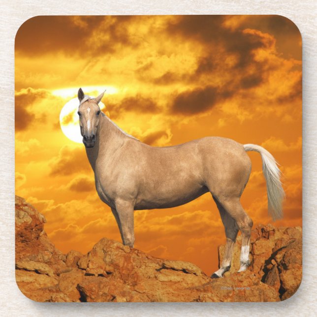 Dessous-de-verre Chevaux d'imaginaire : Montagne (Devant)