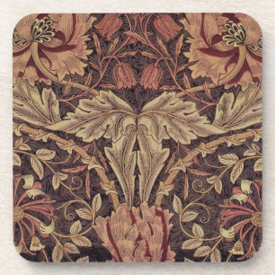Dessous-de-verre Chèvrefeuille par William Morris, Art de fleurs de