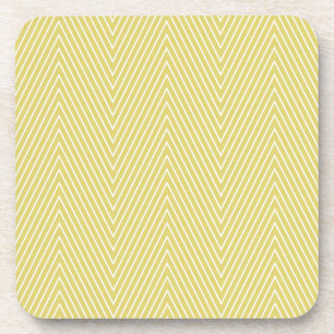 Dessous-de-verre chevron citron