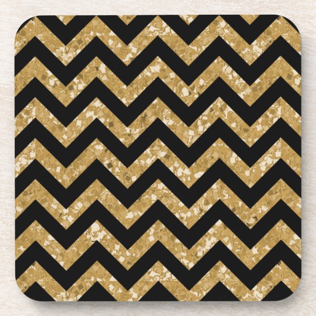 Dessous de verre Chevron Parties scintillant Look (Devant)