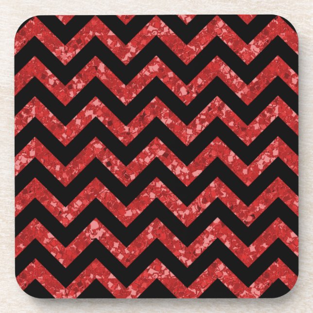 Dessous de verre Chevron Parties scintillant Look (Devant)
