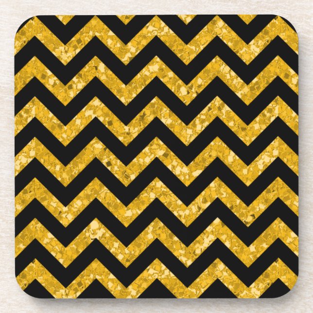 Dessous de verre Chevron Parties scintillant Look (Devant)