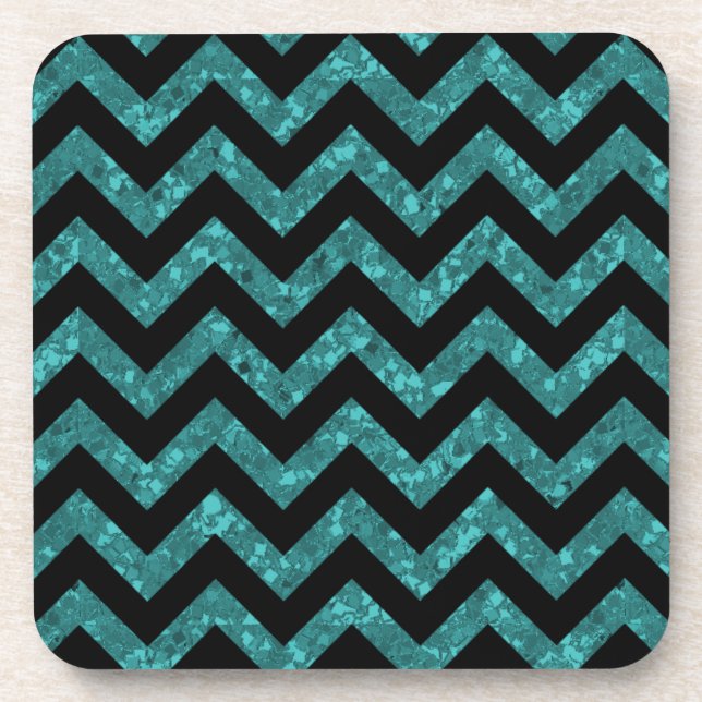 Dessous de verre Chevron Parties scintillant Look (Devant)
