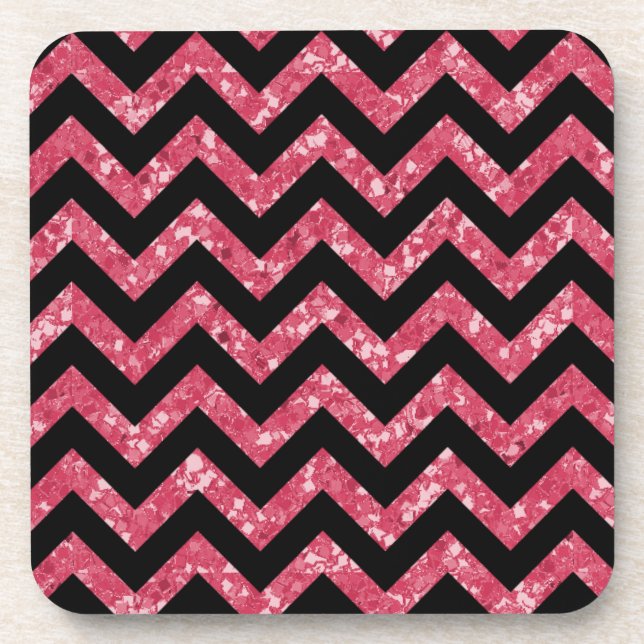 Dessous de verre Chevron Parties scintillant Look (Devant)