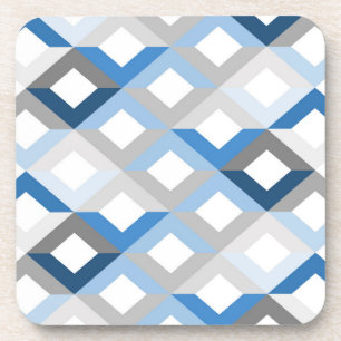 dessous de verre chevrons bleus