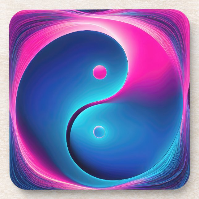 Dessous-de-verre Chi Fusion : Les énergies dynamiques de Yin Yang (Devant)