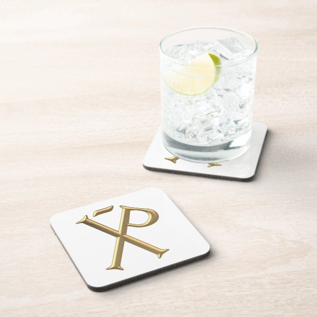 Dessous-de-verre Chi-Rho 3 D D'Or (Côté Droit)