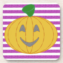 Chic Moderne Orange Citrouille Violet Géométrique