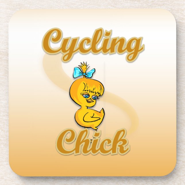 Dessous-de-verre Chick cycliste (Devant)