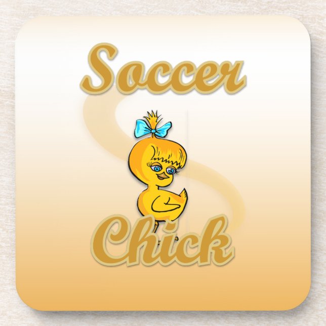 Dessous-de-verre Chick de soccer (Devant)