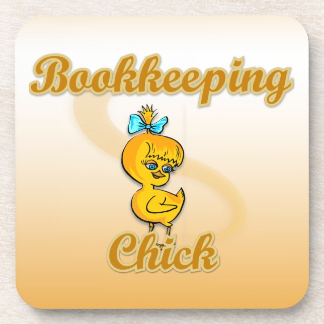 Dessous-de-verre Chick de tenue de livres (Devant)