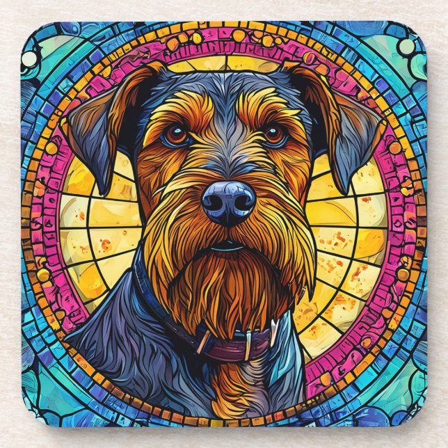 Dessous-de-verre Chien de dessin animé mignon (Devant)