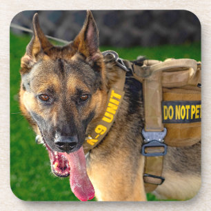 DESSOUS-DE-VERRE CHIEN DE TRAVAIL DE L'ARMÉE AMÉRICAINE