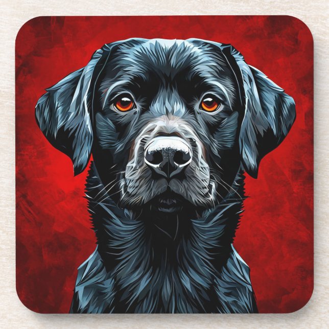 Dessous-de-verre Chien labrador mignon (Devant)