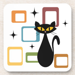 Dessous-de-verre Chiffre noir du milieu du siècle