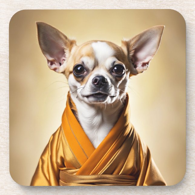 Dessous-de-verre Chihuahua bouddhiste (Devant)