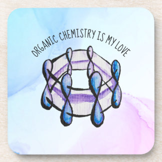 Dessous-de-verre Chimie biologique Love Molecule Enseignant