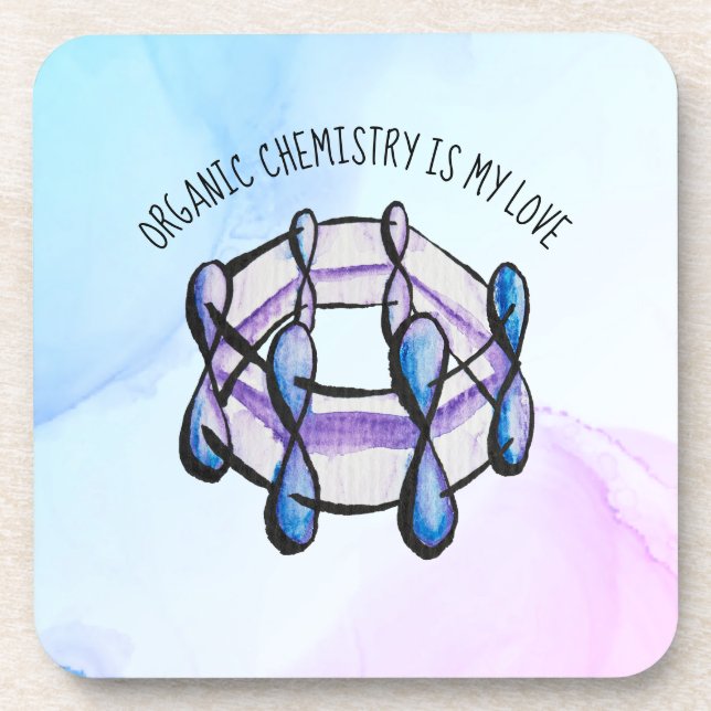 Dessous-de-verre Chimie biologique Love Molecule Enseignant (Devant)