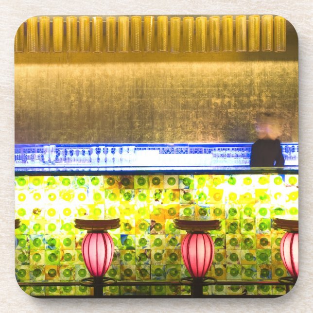 Dessous-de-verre Chine, Shanghai. Bar du Xin Tian Di bar 2 (Devant)