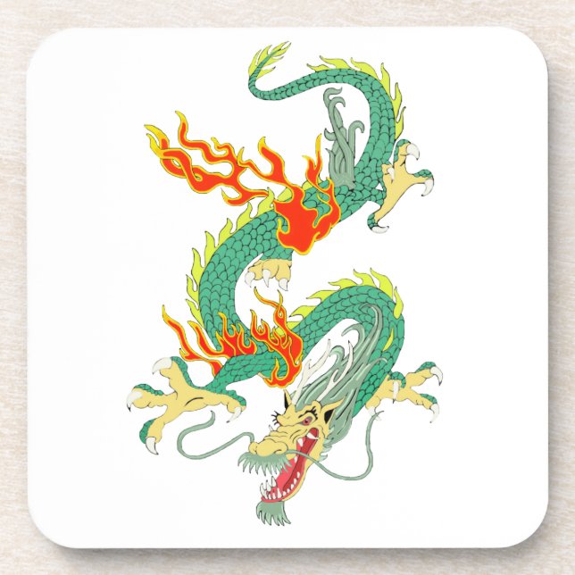 Dessous de verre chinois de dragon (Devant)