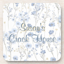 Chinoiserie Toile Bleue Paon Mahjong Personnalisé
