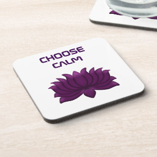 Dessous-de-verre Choisissez Fleur de Lotus Violet Calme 