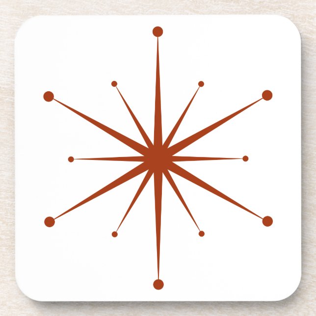 Dessous-de-verre Choisissez vos propres couleurs Fun Retro Starburs (Devant)