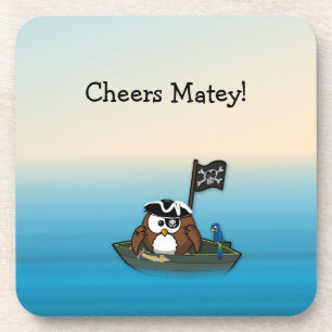 Dessous-de-verre chouette de pirate - décor maison