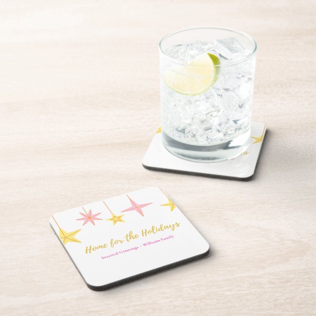 Dessous-de-verre Christmas Coaster with Holiday Motifs (Côté Droit)