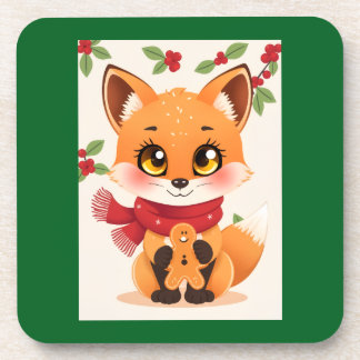 Dessous-de-verre Christmas Fox decor